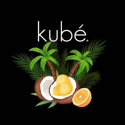 Design a graphic image for the BEST TASTING vegan ice cream manufacturer (kubé) and brand in Oakland Diseño de rulasic