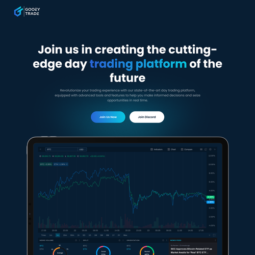Trading Platform Webpage Design by Nur-Sana