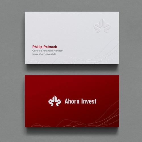 Classy business card for German financial planner Design by Birendra Chandra Das