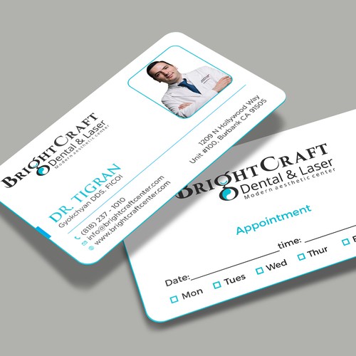 Modern Dental and Medical SPA business card Design réalisé par RENEXIT