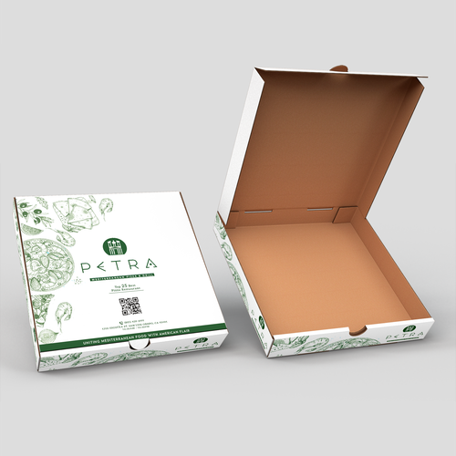 Pizza Box Design for award winning restaurant USA TODAY 'TOP 25 IN USA' Design by O_Nika Design!