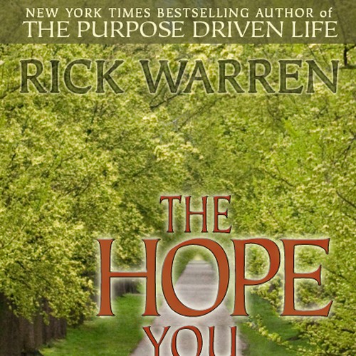 Design Rick Warren's New Book Cover Design por wordleman
