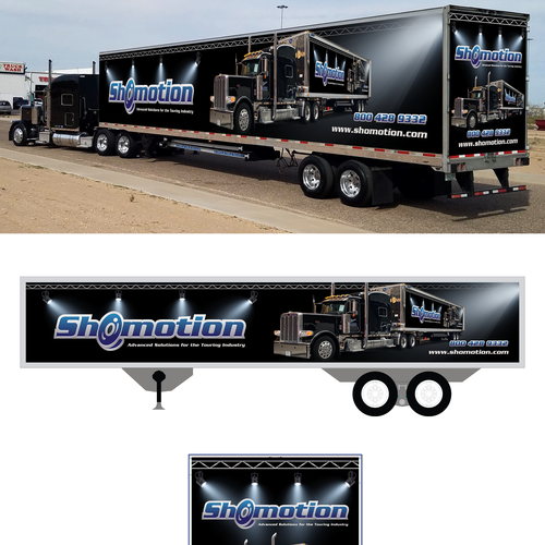 Shomotion Trailer Graphic's Wrap Design by 0N73R99