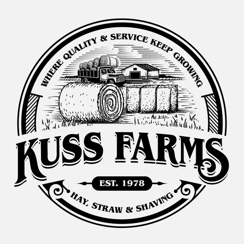 We need a timeless logo for our hay business Design by Gam21