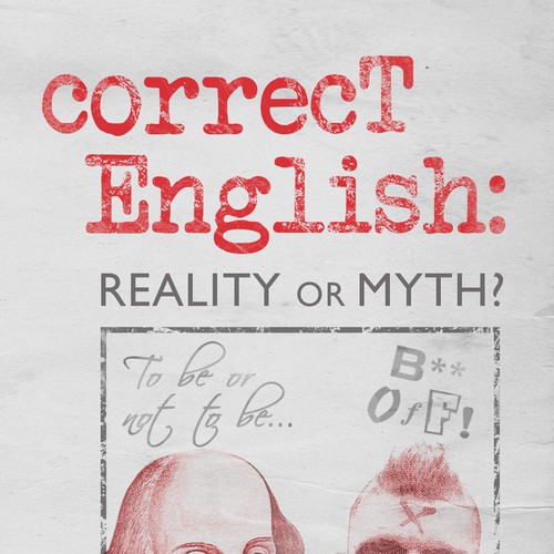 Create an attractive cover for a paperback book about language Design by Callunna