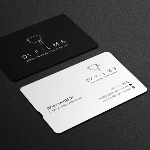 Business card for video production company Design by Galaxiya