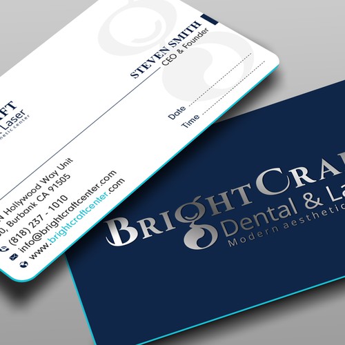 Modern Dental and Medical SPA business card Design réalisé par prosenjit_P