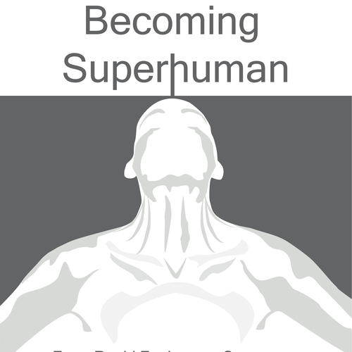 "Becoming Superhuman" Book Cover Diseño de Isabel Hundley