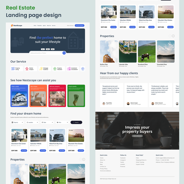 Design by Näveeß titled "Nestscope website design"