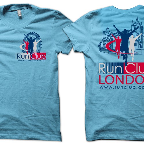 t-shirt design for Run Club London Diseño de stormyfuego