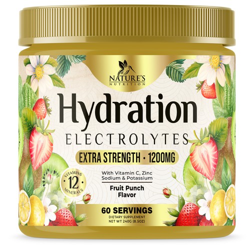 Hydration Electrolytes Design Needed for Nature's Nutrition Design by UnderTheSea™