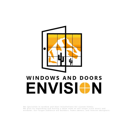 Design a modern eye-catching logo Window/Door company. Lets go! Design by designedbyjeriz▲