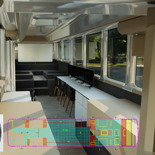 mobile scientific and technological bus (3d) Design by Burhan_uddin