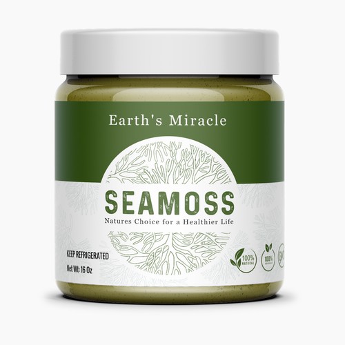 Design a Label for our Sea Moss Gel Product Design by Artist@Joy