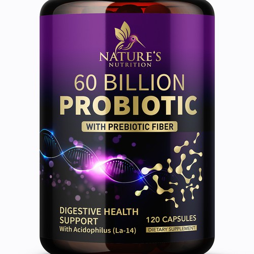 Designs | 60 Billion Probiotic Design Needed for Nature's Nutrition ...