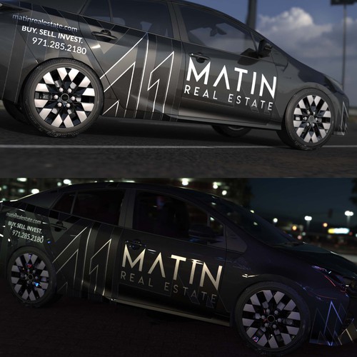 Luxury Real Estate Firm Prius Wrap Design by Andrei Sandu