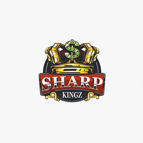 Sports betting community logo with a kings crown incorporated into the design Design by sarvsar