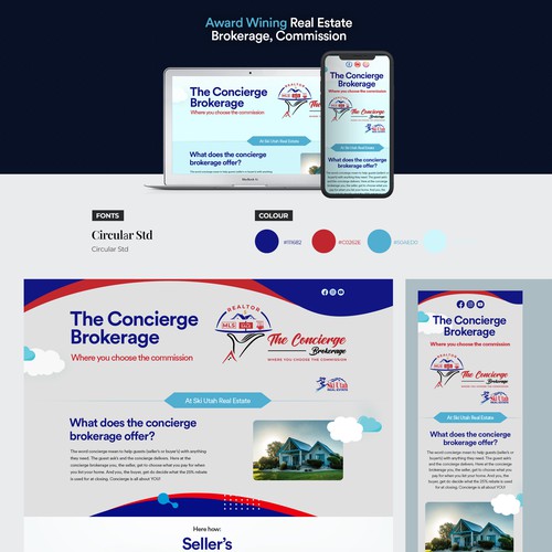 The concierge brokerage website Design por Timefortheweb