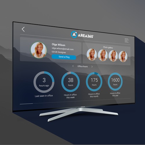 Engaging Employee Tracking Interface | Web page design contest