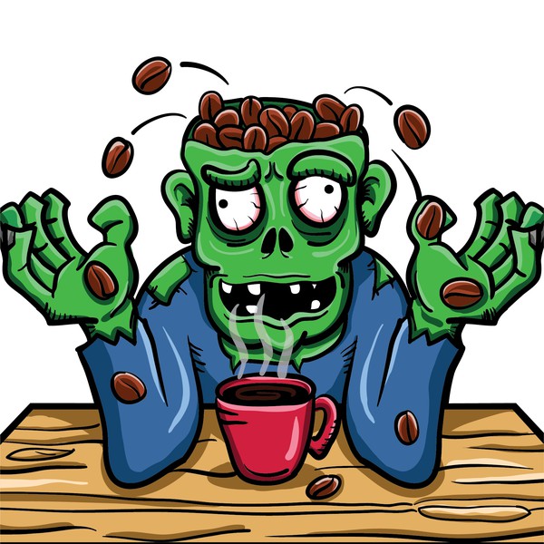 Illustration-logo Zombie Koffee