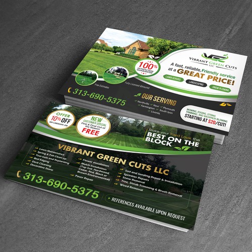 Lawn and Landscape Advertisement Design by 123Graphics