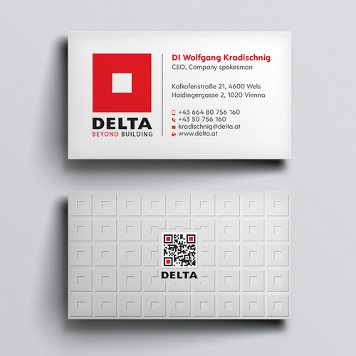 Diseño de DELTA Business Card Relaunch de Design sp