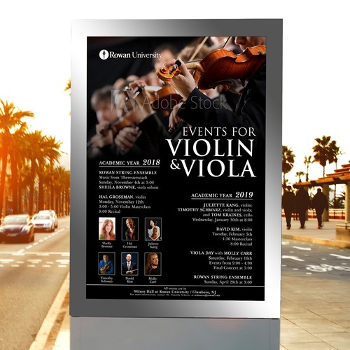 Music Series Poster violin/viola Design by Bayu5150