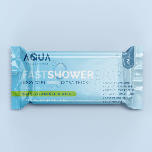 AQUA SHOWER WIPES :D Design by Sayyed Jamshed