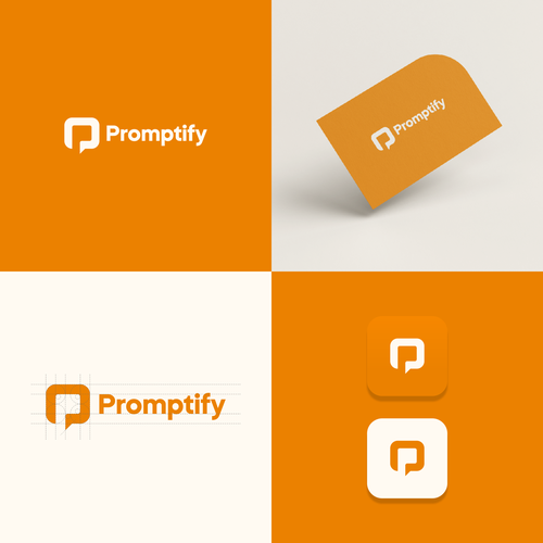 Modern, Simple and Sleek Logo for Promptify.com Design by pxlsm™