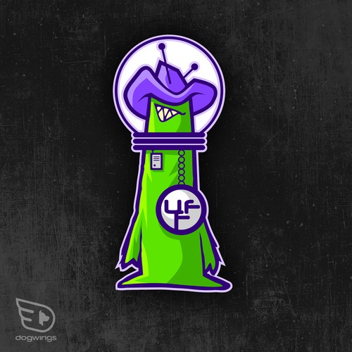 Mascot for Uranus Fudge Factory and General Store Design by Dogwingsllc