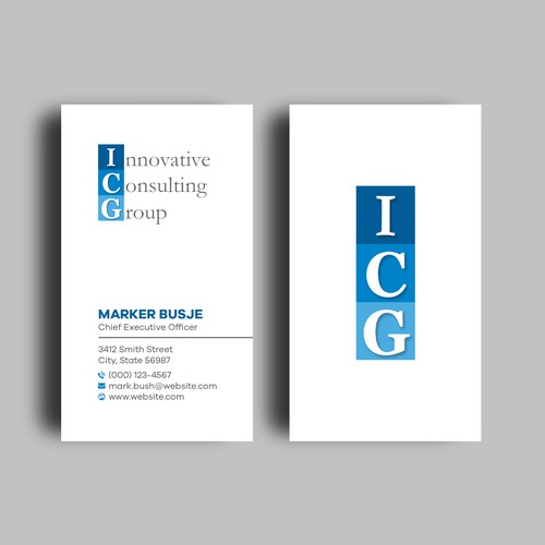 ICG Business Cards Design by Shila Rani Das