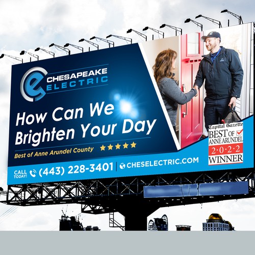 Chesapeake Electric Billboard Design by Sketch Media™