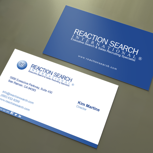 Create a new Business Card design for an Executive Search Company Design réalisé par An'