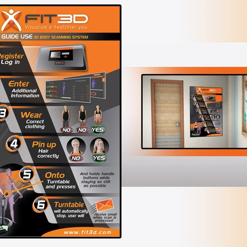 Fit3D Scan Preparation Poster Design by Render Ec