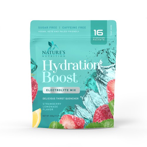 Refreshing Hydration Electrolytes Design Needed for Nature's Nutrition Design by a x i o m a ™