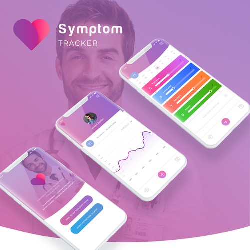 Design a beautiful, professional UI for a Symptom Tracker app Design by Seno Aji
