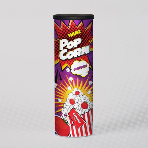 Premium Quality Popped Pop Corn Packaging Design réalisé par Dimario Moretti