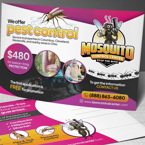 Designs looking for a powerful eye catching postcard for mosquito