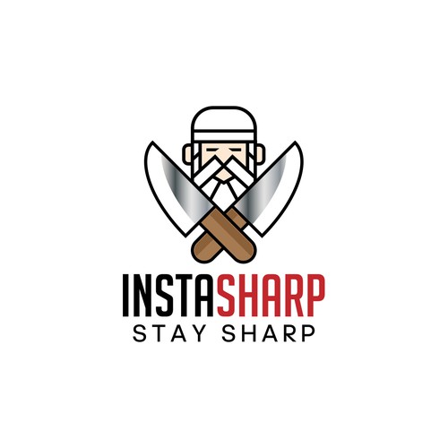 Design a hipstor logo for a knife sharpening rental company Design by hawin_11