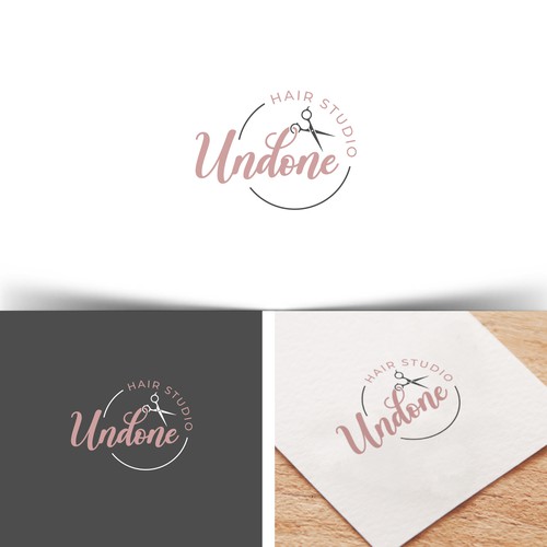 Luxury Hair Salon Logo and business card design Design by Web Hub Solution