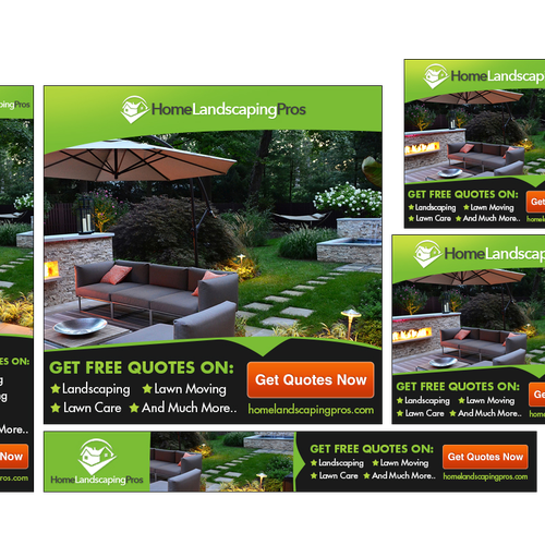 Fun and Exciting Landscaping Banner Ad Design by BannerXpert