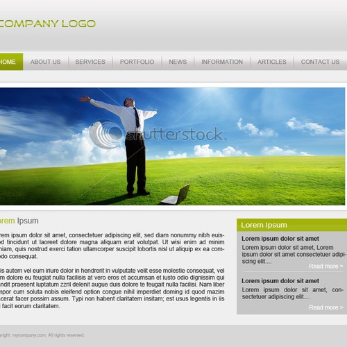 1-3 Page Website Template Design von Albert Angelo