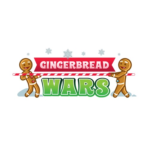 Create a fun and playful logo for Gingerbread Wars -- a holiday event company! Design by JoacoDesigns