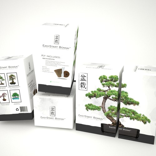 Design Box for a Bonsai Tree Starter Kit Design by JCE Graphics