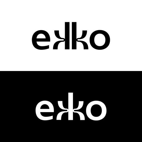 SIMPLE LOGO - ekko Letters then dm after Design by artoffaizan