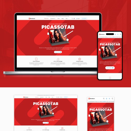 Web page design contest entry by Pram Shaw