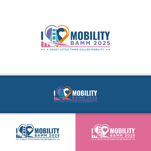 Fun Rom-Com theme conference logo for Bay Area Design by StudioJack