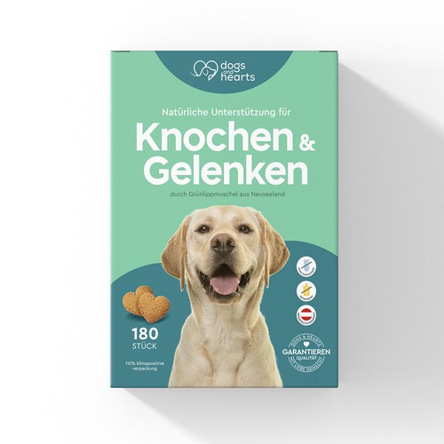 German dog food company needs a remarkable Box-Design for 1st Product (Healthy Snack) Design by Nubia Design