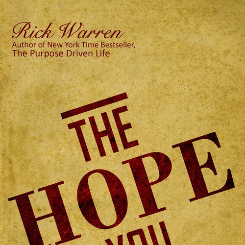 Design Rick Warren's New Book Cover Design por dexgenius