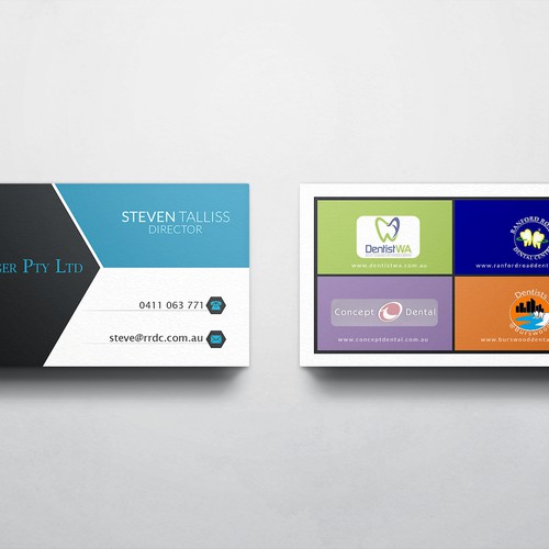 create professional cards for our dental business Design by RERUMSOL